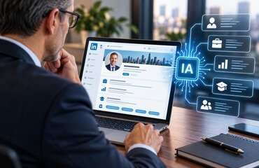 Profil LinkedIn exécutif optimisé pour l’intelligence artificielle